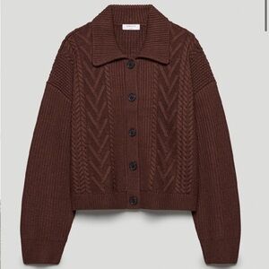 Babaton Emporia Cardigan in Brown
